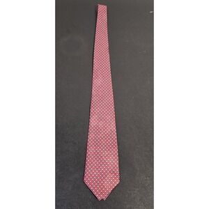 Club MVP Best Collection No. 1 Design Red Blue Geometric Medallion Silk Tie 55"